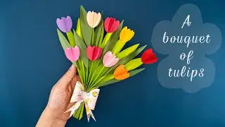 How to make a bouquet of tulips | Art Activities | Paper Flower Art
