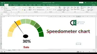 How to create speedometer chart in excel