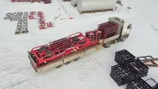Подготовка и погрузка пружинной бороны 