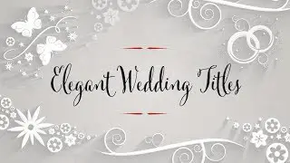 Elegant Wedding Title and Transition Template for Premiere Pro