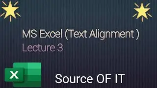 allighnment of text in cell MS excel 