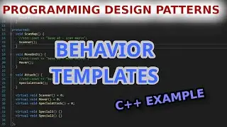 Template Method Design Pattern - Ep 18 - C++ Coding