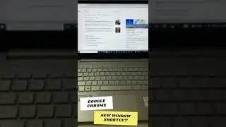 How to open new window in google chrome with keyboard shortcut?