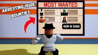 Arresting Huge Bounties in Jailbreak *salty* (Roblox Jailbreak)