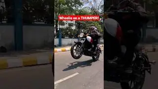 Wheelie on a modern Classic THUMPER | BikeWale 