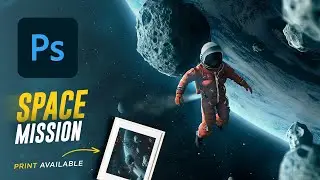 Space Mission - Photoshop Poster  (Speed Art)