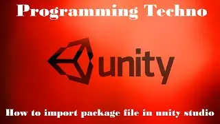 How to import package file in unity studio