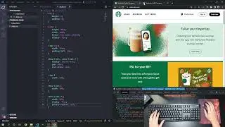 ASMR Programming ‐ Making Starbucks Home Page with HTML & CSS - No Talking