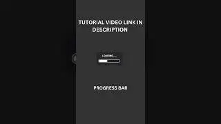 CSS Progress Bar | Loading Animation #progressbar #cssanimation #shorts #programming