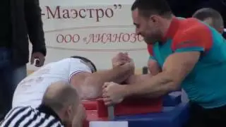 armwrestling. Хаджимурат Золоев- Рустам  Бабаев. первый финал Лотошино 2017