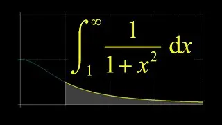 Improper integral of 1/(1+x^2) on 1 to infinity.