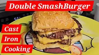 BIG MAC Style Smashburger!! - Cast Iron Cooking