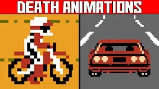 (Death Animations) Racing NES Games Classic Nintendo Video Game Deaths & Game Over Screens