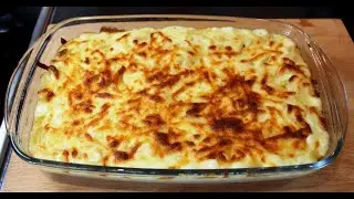 Pasta baked with cheese in the oven - MACARONI CHEESE.