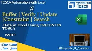 How to Search | Verify | Update | Constraint | Buffer Data in Excel using TOSCA Automation  | 4