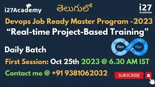 Oct 25th 2023 @6.30AM | తెలుగులో DevOps Job Ready Program with Real-time Projects  