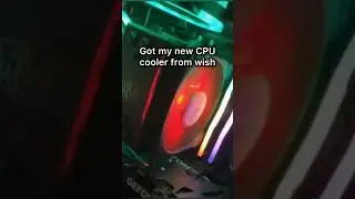 CPU cooler from wish