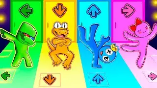 Rainbow Friends Pass the Challenge Hame to Get Rewards - Rainbow Friends Animation Cartoon