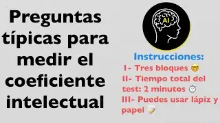 ¿Puedes responder este corto test de IQ y averiguar cuánto mide tu coeficiente intelectual? | 😳😲😅