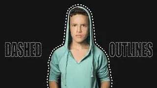Create a Dotted or Dashed lines around the person using GIMP | Photoshop Alternative | #84
