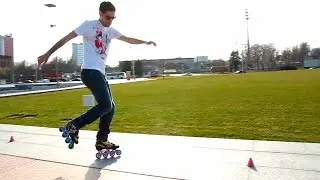 One foot skating exercise for beginners - 