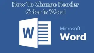 How To Change Header Color In Word Document