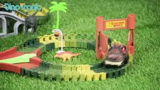 Гра збірна траса Трек з динозаврами 72toys Dinosaur Tracks 175ел з ліфтом №К880
