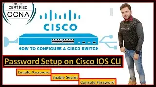 Switch Configuration- enable and console password setup on CISCO IOS CLI | Live Demonstrate | CCNA