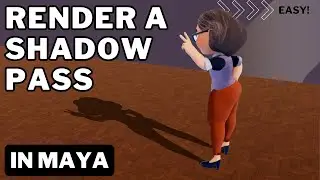 Rendering a Shadow Pass in Maya