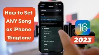 How to set ANY Song as iPhone Ringtone for FREE - No Computer (iOS16)