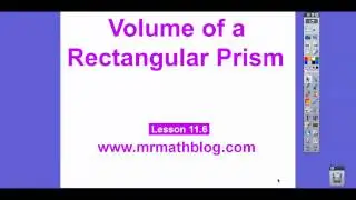 Volume of a Rectangular Prism - Lesson 11.6