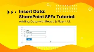 SPFx Inserting Data in List Using PnP, React JS, and TypeScript | SharePoint Framework Customization