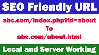 SEO Friendly URL | Change Query String to .HTML extension