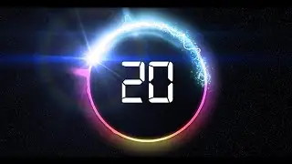 copyright free  green screen 20 Second countdown timer with Sound effect  second countdown time