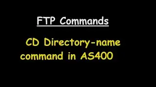 CD directory name FTP command