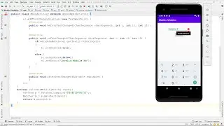 Android Java - Validation of Mobile No on text changed using Regular expression
