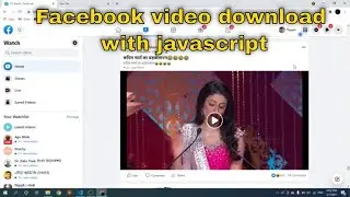 How to download facebook video using javascript | fb video downloader  | node js