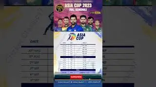 Asia Cup Full Schedule #shorts #asiacup2023 #indvspak