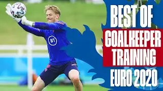 Pickfords Fingertip Saves, Ramsdales Goal-line Block ⛔️ | Best of GK Training Euro 2020 | England