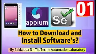 Appium Tutorial for Beginners-01 Installing Softwares