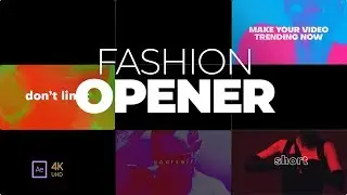 Typography Fashion Promo - Bold Typo Opener Titles - After Effects Template