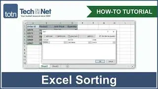 How to sort data in Excel