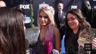 Alexa Bliss & Nikki Cross Interview - WWE Smackdown 20th Anniversary Blue Carpet