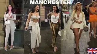 MANCHESTER UK NIGHTLIFE WALK NOVEMBER -  2023