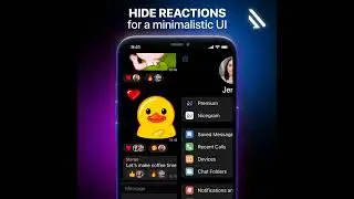 How To Hide Reactions in Nicegram - #1 Telegram client! (Shots)