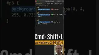 Edit Multiple Part Of Code At Once In VS Code #shorts #short #vscode