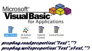 How to create custom properties in Visual Basic 6 Usercontrol.