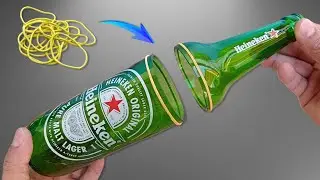 How to cut glass bottle at home ! Mr. Ashish