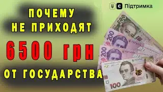 Почему не приходят 6500 гривен от государства