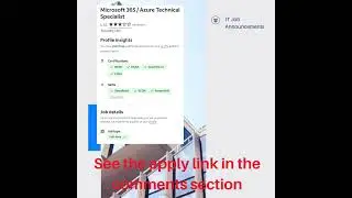 Microsoft 365 | Azure Technical Support Specialist | Link in Comments Section
